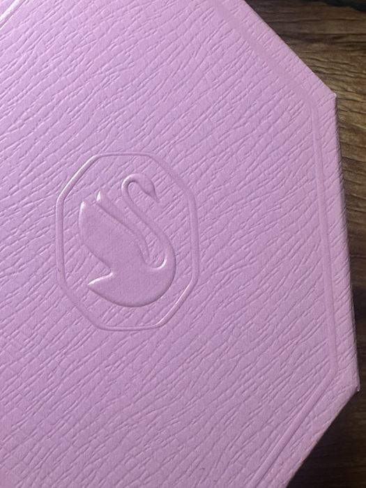 Комплект обици и колие Swarovski с розови кристали Swarov