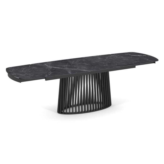 Разтегателна маса, SM18098, Черен, Керамика, 180х90х76см.