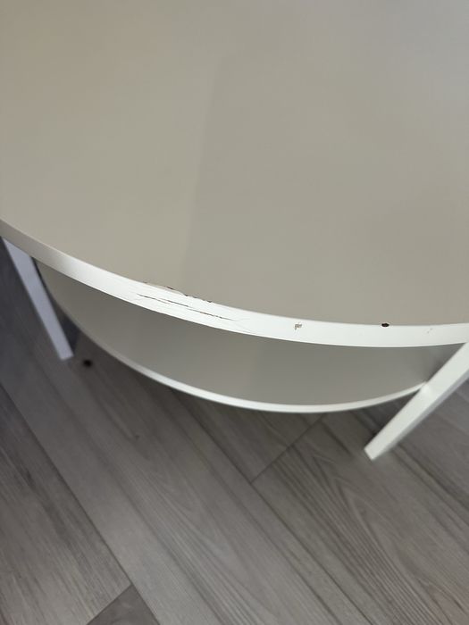 Măsuță de cafea alba