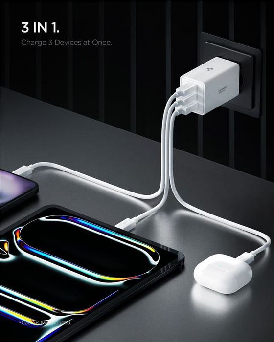 Зарядно устройство Spigen Essential 67W GaN