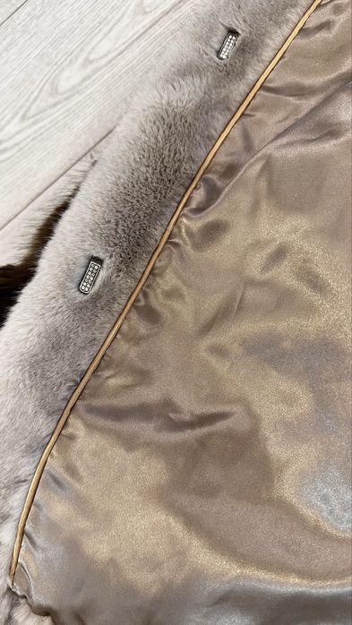 Эко шуба на поясе