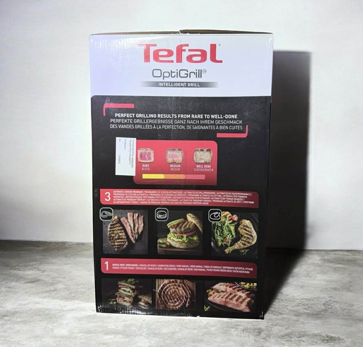 Gratar electric Tefal OptiGrill, 2000 W, 3 programe automate,