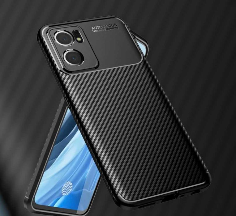 Husa Premium antisoc model Carbon pentru Oppo Reno7 5G