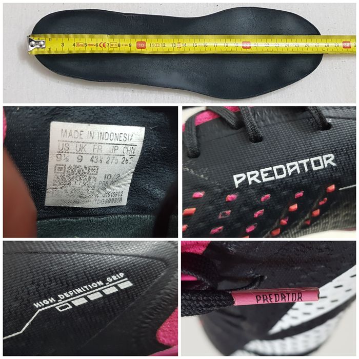 Pantofi de fotbal Adidas Predator Accuracy.1 Low Fg negru roz, Nr. 43