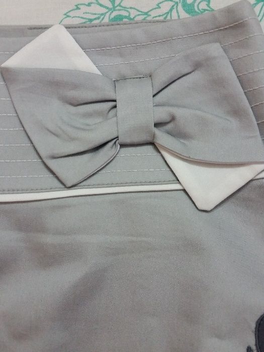 Серая летняя юбки