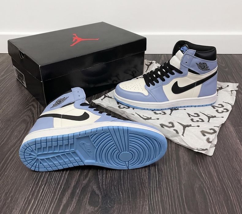 Adidasi Jordan 1 High University Blue