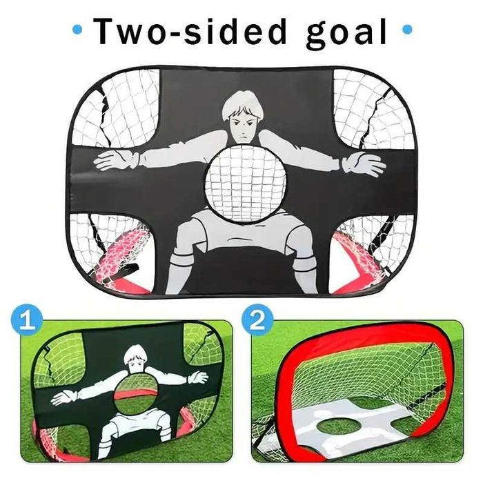 Футболна врата с целеви зони