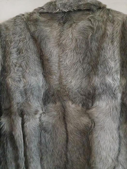 Дамски кожух сив от планинска коза