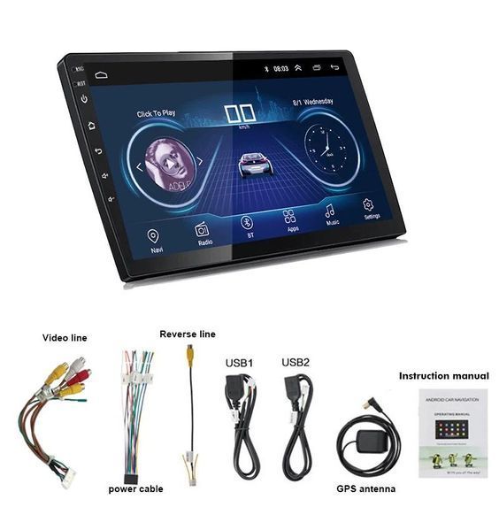 Мултимедия 3536-3 НОВ Android 11,GPS стерео 2Din 7 2.5D TFT сензорен е