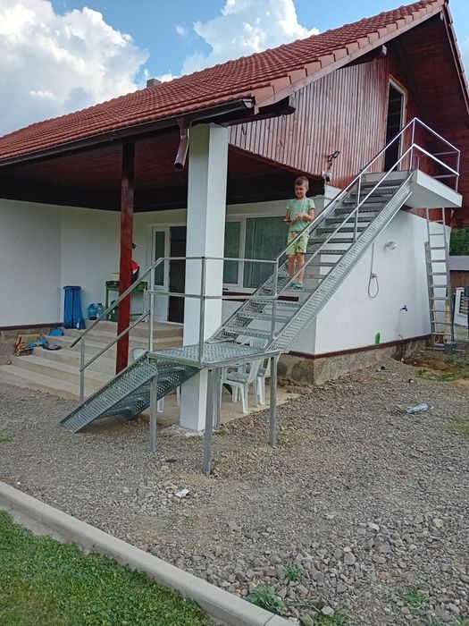Scara metalica zincata 4mm facem și montaj