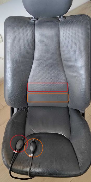 Геймърски стол - оригинална кожена седалка от Mercedes S-class W220