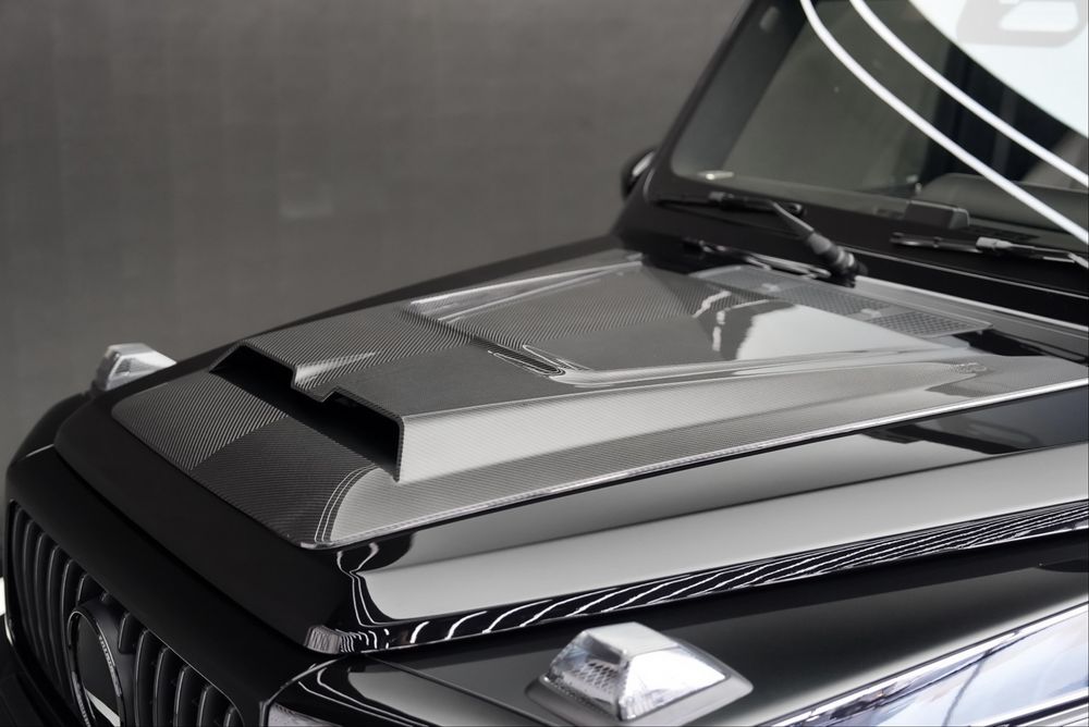 Карбон пакет Мерцедес Г класа G 63 AMG W465 B style LED спойлер G800