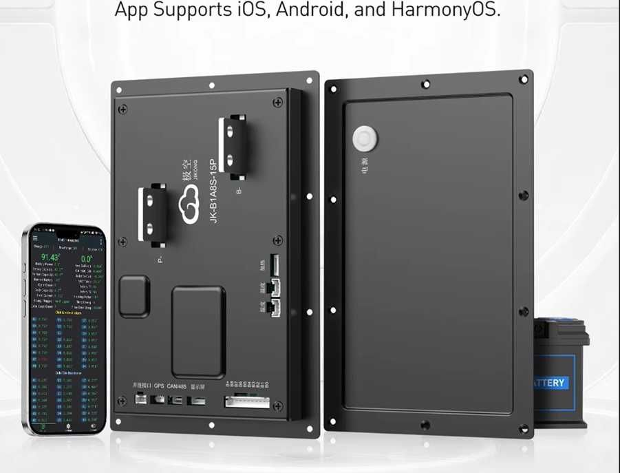 BMS JK 200A Continuu/350A max Echilibrare Dinamica si IP65, model nou