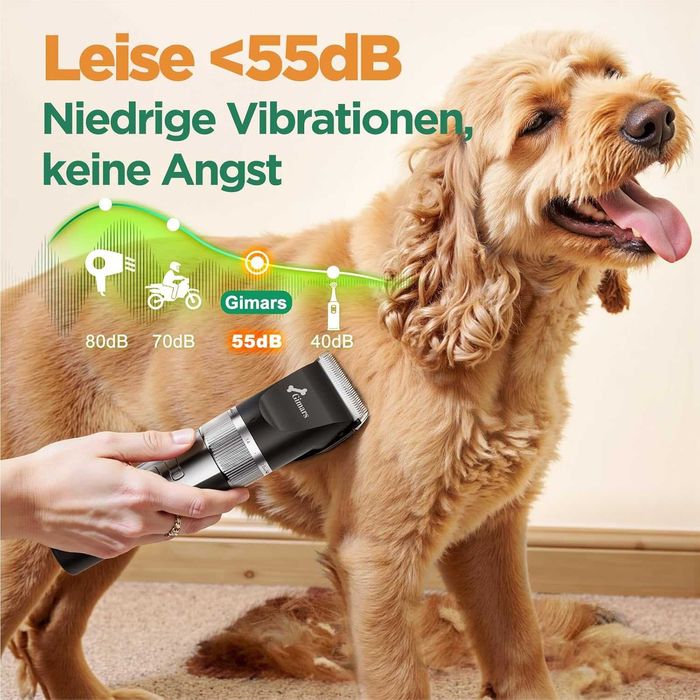 Професионална машинка за подстригване на домашни любимци Gimars, LCD!