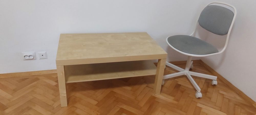 Masă cafea și scaun birou