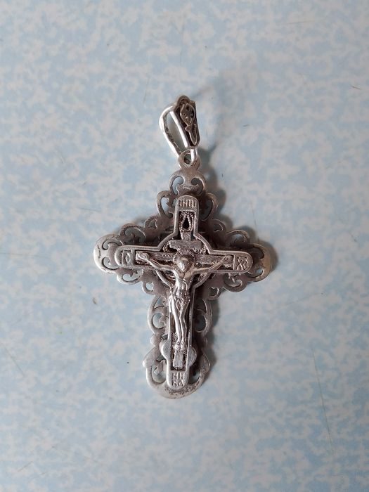 Цепь и крест , серебро