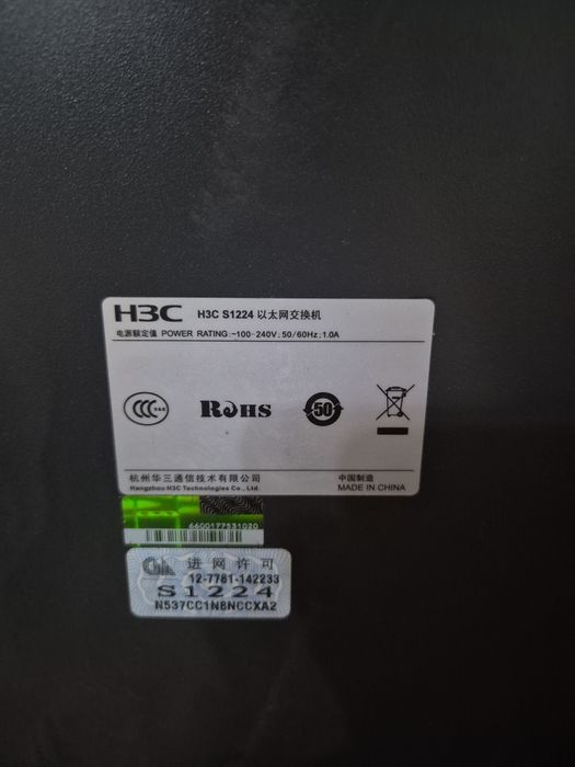 сетевой коммутатор (switch) H3C S1224