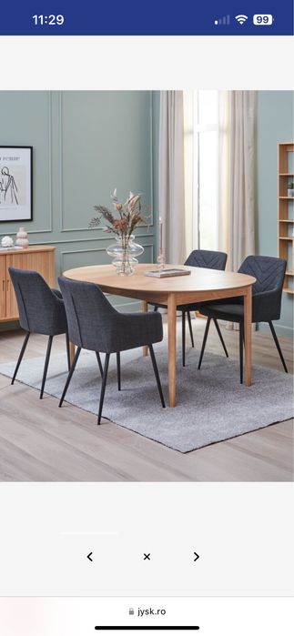 Masa dining stejar natur