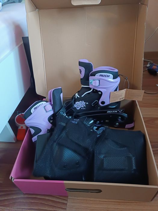 Роликовые коньки с защитой