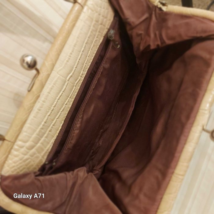 Geanta piele Crocodil Vintage anii 50-70