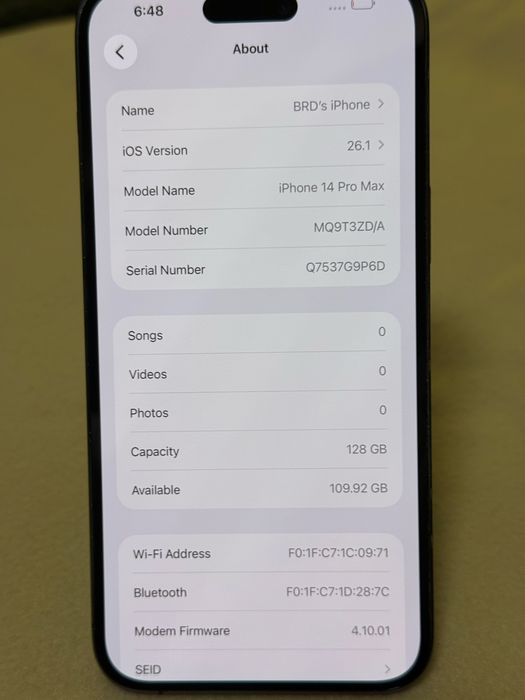 iPhone 14 Pro Max 128 GB