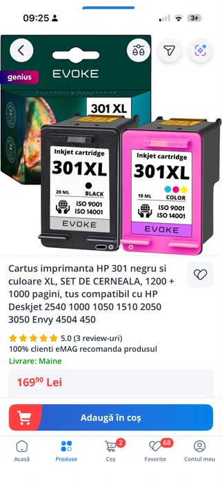 Cartus HP, 301XL