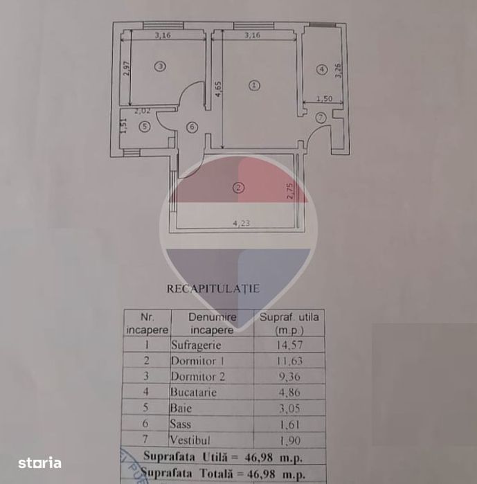 3 Camere | Rahova | etaj 1