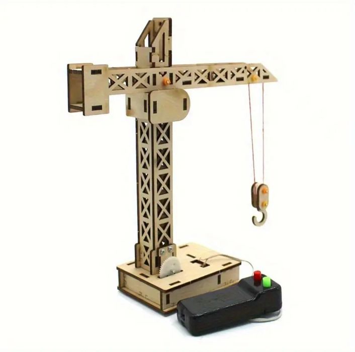 3D дървен електрически кран