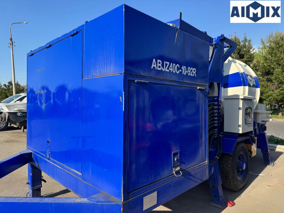 ABJZ40C _ Бетононасос-миксер.  Быстро, чисто, без лишних рук.
