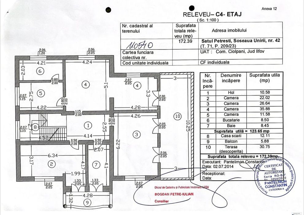 Casa individuala - Petresti Corbeanca - 9 camere - 533mp - 280mp teren