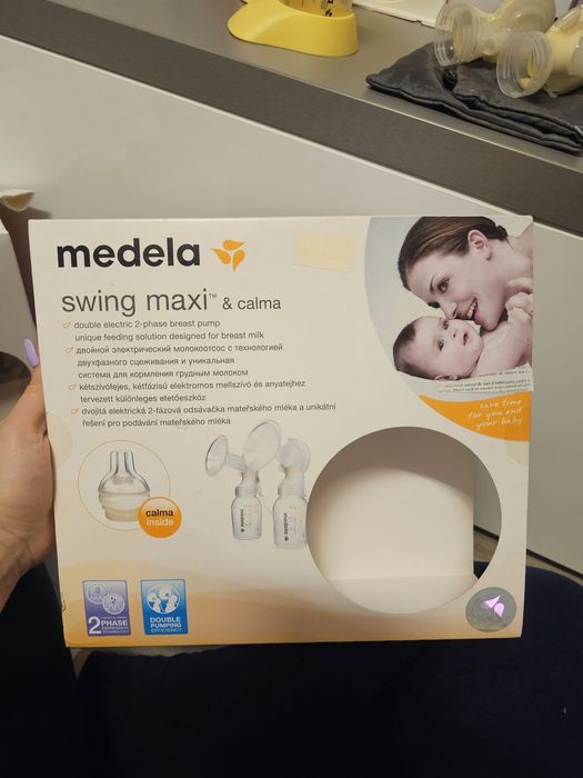 MEDELA Swing Maxi  pompă de sân electrică dubla + pompa manuala