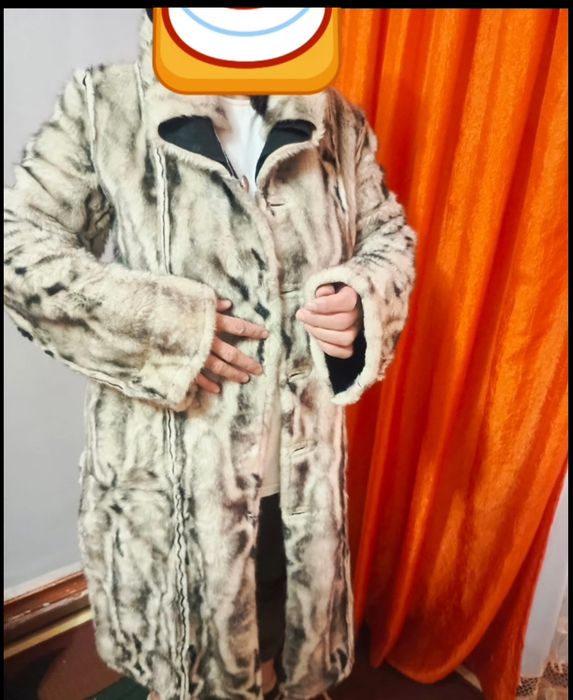 Пальто из чистого кожи кролика