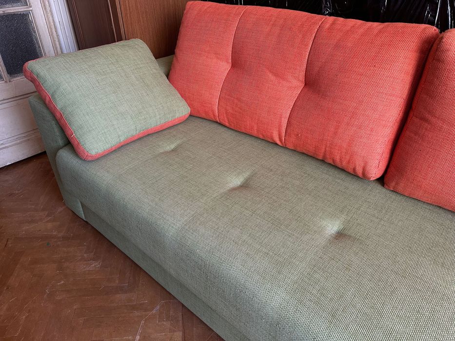 Canapea extensibilă cu ladă depozitare - stare bună