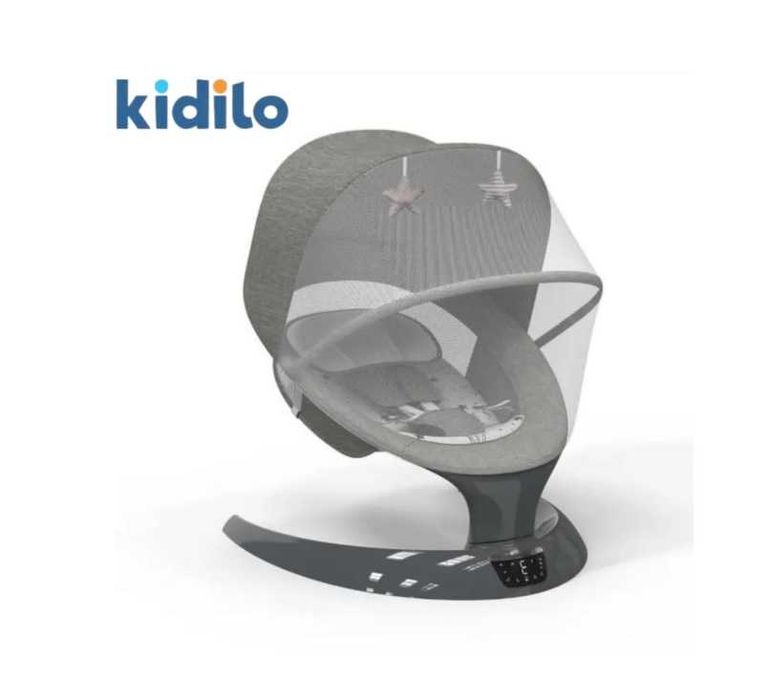 Електрическа люлка и шезлонг 2в1 Kidilo SG406G-008 Бебе Bluetooth