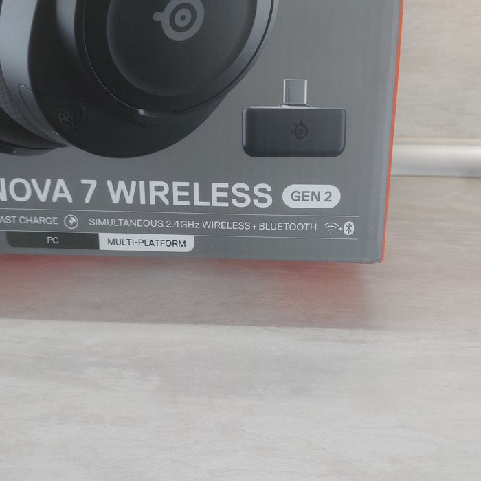 Премиум безжични геймърски слушалки SteelSeries Arctis Nova 7 Wireless Gen 2 – Пълен комплект - Нови