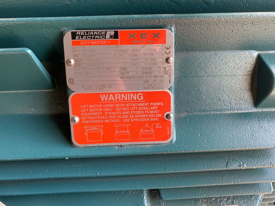 Motor Electric Industrial 190 kW (255 CP) RELIANCE ELECTRIC - NOU, Standard Marin ABS