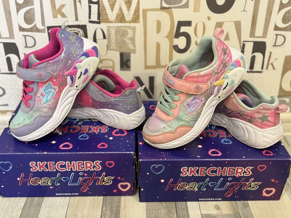 Skechers Спортни обувки с велкро и LED светлини