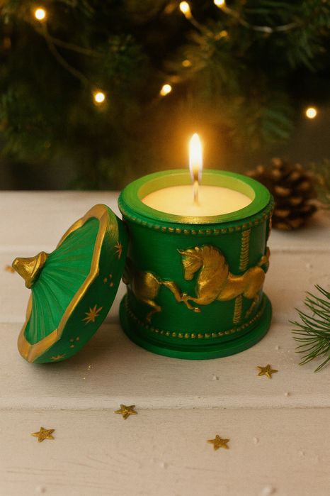 Свеча карусель символ нового года