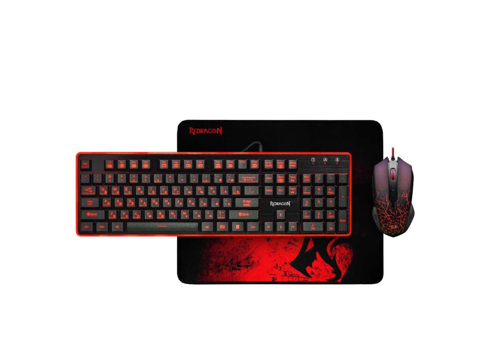 { Клавиатура и мышь Redragon S107 USB Black