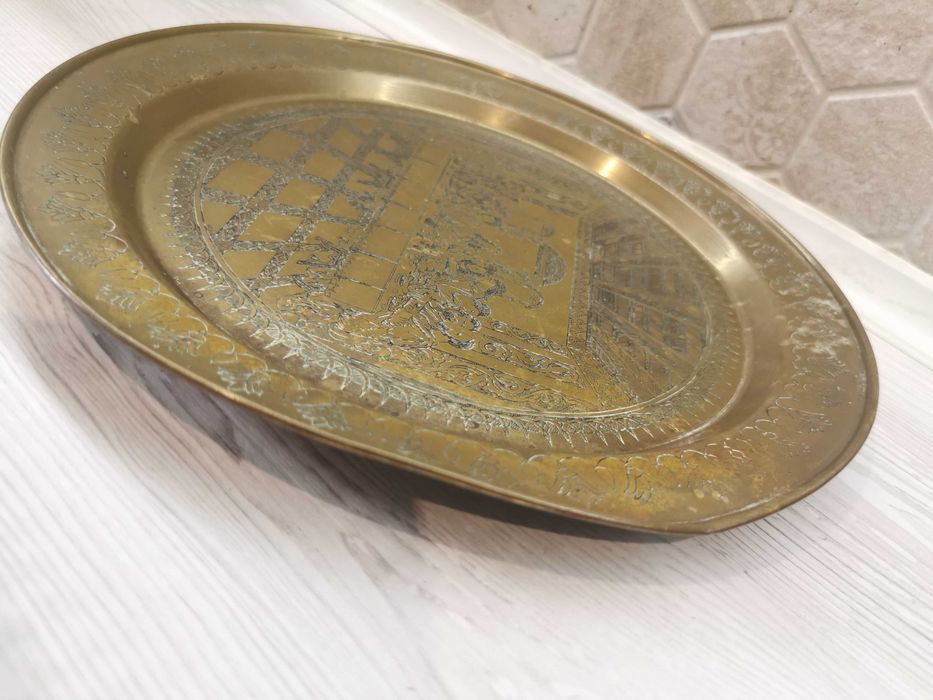 Месингова чиния за стена "Тайната вечеря"