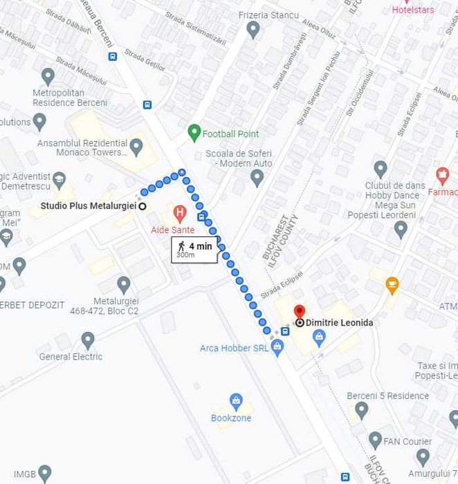 Inchiriez Garsoniera in Sector 4, la 300 de metri de metrou D Leonida