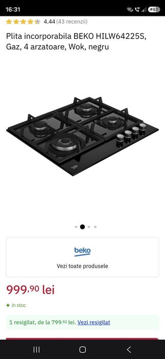 Plita Beko HILW64225S