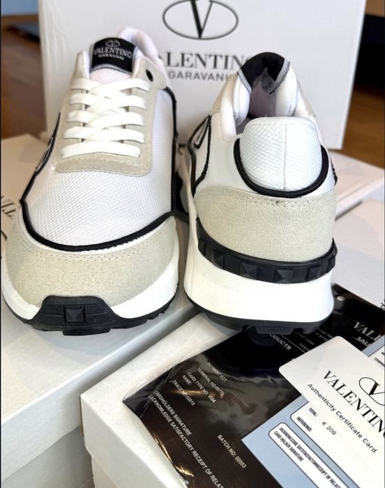 Valentino Garavani Netrunner Fabric And Suede Trainer