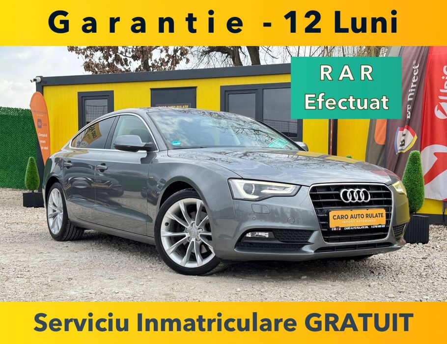 Audi A5 Sportback 2013 -2.0Tdi 177Cp -Euro5 -Automata -Km Reali -Parc Auto-Rate-GARANTIE