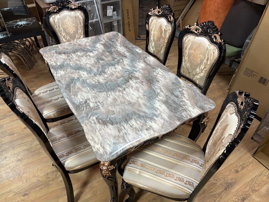 Трапезна маса Мраморна лукс