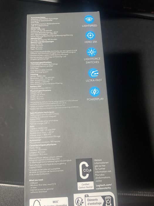 Logitech G 502 lightspeed