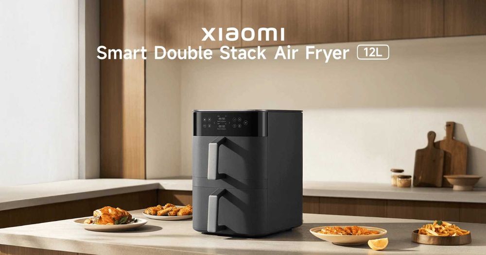 Аэрофритюрница Xiaomi Double Stack 12L с гарантией 1 год, доставка1
