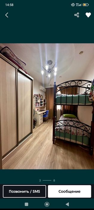 Srochna Yunusobod-13 kvartalda 4 xonali 4/1/4 kvartira sotiladi