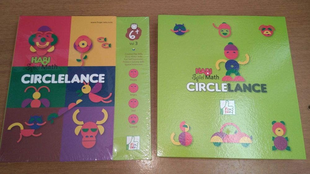 Habi Spiel Math Circlelance Дървени цветни елементи в кутия