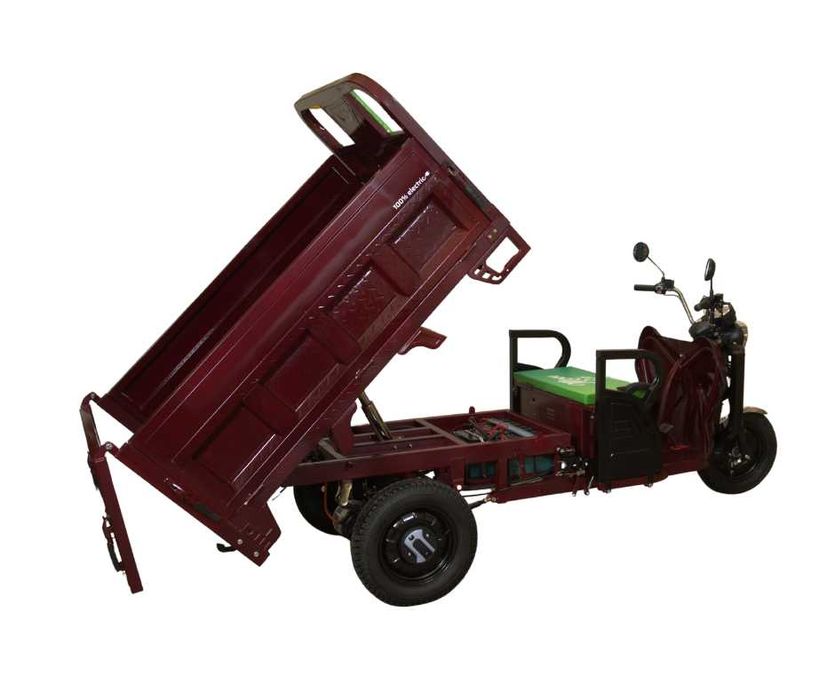 Triciclu electric basculare hidraulica/ persoane adulte